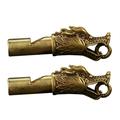 2pcs Dragon Head Whistles Whistles Teacher Equipment Pendant Whistle