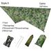 Camping Survival Sunshade Coating Pergola Outdoor Hammock Beach Sun Shelter Tent Shade Ground Mat Ultralight Garden Canopy Awning Waterproof Tarp CAMO 230X140CM STYLE 3