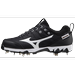 Mizuno 9-Spike Swift 7 Low Women s Metal Softball Cleat Size 7.5 Black-White (9000)