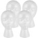 4pcs Mannequin Head Foam Head Display Holder for Wigs Caps Hats Mask Headdress