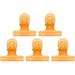 Stainless C Curve Nail Pinching Clips 5pcs Curve Nail Extension Clips Multi-Functional Plastic Nail Art Accessories Nail Shaping Tools for Nails Tips Extended Fixed Nail Shape(Orange)