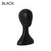 White Jewelry Display Glasses Hat Rack Wide Display stand Dummy Wig Display Stand Women s model wig holder Head Model Plastic Mannequin BLACK