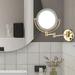 8 Inch LED Wall Mount Two-Sided Makeup Vanity Mirror - N/A Glod