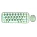 Mofii CANDY Keyboard Combo Wireless 2.4G Mixed Color 84 Key Mini Keyboard Set with Circular Punk Key Caps Green