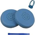 Adhiper WH-CH400 Ear Pads Noise Isolation Memory Foam Headphone Covers Ear Pads Compatible with Sony WH-CH400 Wired Over Ear Headphones(Blue)