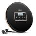 MEGICOT Portable CD Player Personal Compact MP3/CD Player with Anti-Skip/Shockproof Protection Compact CD Music Disc Walkman Player with LCD Display (Black)