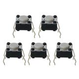 GENEMA 5Pcs Mouse Micro Switch for Logitech M185 M215 G300 G402 G602 M570 6x6x4.3mm