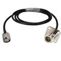 20in Rf Coaxial Cable Connector N Female Panel Mount to TNC Male Straight Assembly Pigtail Extension Rg58 50cm for Wireless Antenna