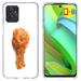 TalkingCase Slim Phone Case Compatible for Motorola Moto G Power 5G 2023 Chicken Leg Print w/ Glass Screen Protector Lightweight Flexible Soft USA