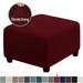 jiaroswwei Stool Cover Stretching Widely Applied Breathable Square Foot Stool Stretch Covers for Slipcovers