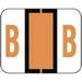 - File Folder Labels bet Letter B Compatible with BCCR/BCCS - TPAM Series Stickers Fluorescent Orange 1 x 1-1/4 Labels per Package