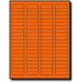 1 600 Label Outfitters Fluorescent Orange Color Laser Labels 1.75 x 0.5 20