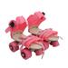 OUNONA Skates Girls Roller Kids Skate 12 Shoes Ages Wheels 6 Four Gift 10 Patines Para NiÃ±as Pink