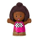 Replacement Part for Fisher-Price Little-People Convertible Car Playset - HCF59 ~ Replacement African-American Figure in Racing Checkered Outfit ~ Inspired by Barbie