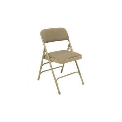 National Public Seating 2301 Fabric Upholstered Premium Triple Brace Double Hinge Folding Chair Cafe
