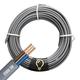 SHPELECÂ® Electrical Grey Twin and Earth 6242YH Cable - 4mm, 6mm, 10mm Mains Socket Ring Twin and Earth 6242YH Cable (10mm, 8m)