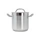 UK Care Direct Stock Pot with Lid - Chef Quality - Ready to Use Cooking Pots on Gas/Electric/Induction/Oven - Anodized Aluminum, Nonstick, Lightweight, Excellent Heat Distribution [20X18.5 CM]