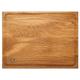 B4K® 40 x 30 x 4 cm Oak Kitchen Board, Antibacterial Surface, Oiled, Carving Board, Chopping Board, Breakfast Board, Serving Board, Bread Board (Chopping Board with Juice Grooves)