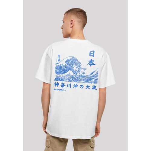 „T-Shirt F4NT4STIC „“Kanagawa Welle““ Gr. S, weiß Herren Shirts T-Shirts Print“