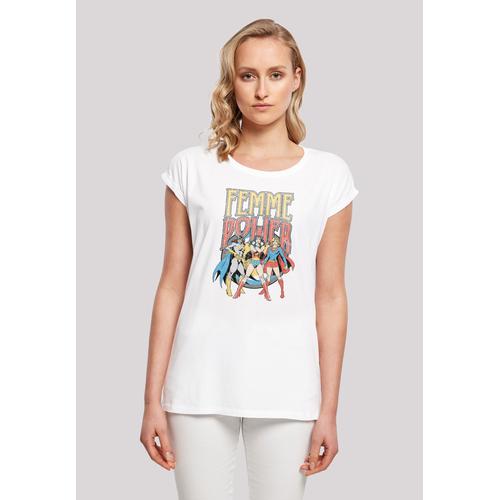 „T-Shirt F4NT4STIC „“DC Comics Superhelden Wonder Woman Femme Power““ Gr. XXL, weiß Damen Shirts Jersey Print“