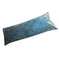 Lancashire Textiles Limited Manufacturers of quilts, pillows and homewares Supreme Bolster Crushed Velvet Velour Cushion Pillow Case - Aqua 6FT