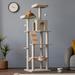 Tucker Murphy Pet™ 69" Degolier Cat Tree Wood in Gray | 69 H x 21.7 W x 21.7 D in | Wayfair 7E6A4B3394824011BB5B2D9E7C5809AD