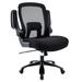 Inbox Zero Ultra Big & Tall Desk Chair w/ Padded Armrest & Adjustable Seat - Supports up to 500lbs Upholstered in Black | Wayfair