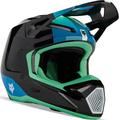 FOX V1 Ballast MIPS Casque de motocross, noir-vert-bleu, taille S