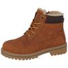 Winterboots TOM TAILOR, Kinder, Gr. 29, braun (braun, dunkelbraun), Lederimitat, Textil, sportlich, Schuhe, mit weich abgepolstertem Schaftrand
