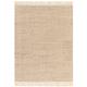 Tapis de salon en jute beige 160x230 cm