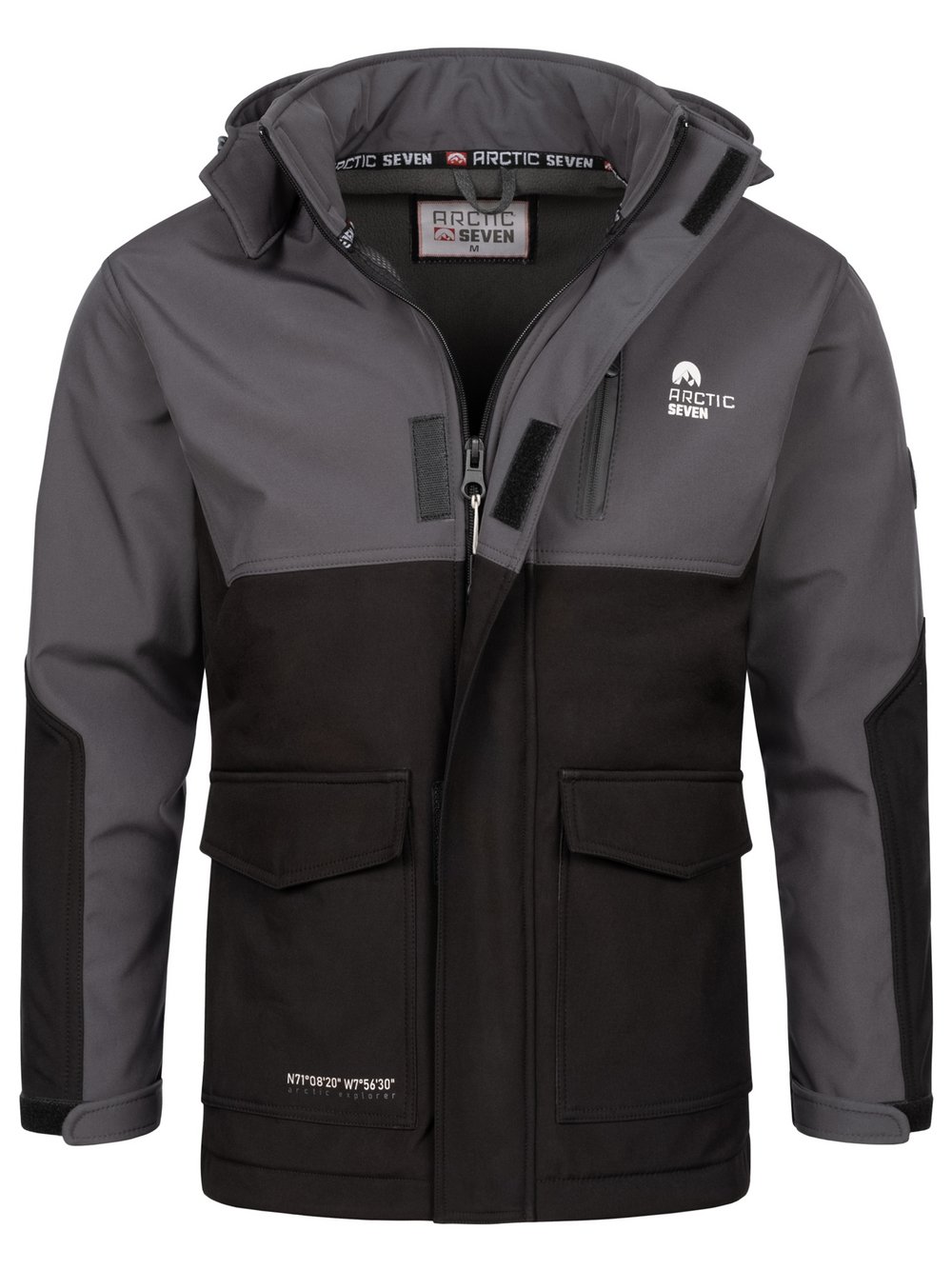 Arctic Seven Softshelljacke Herren grau, XXL Image