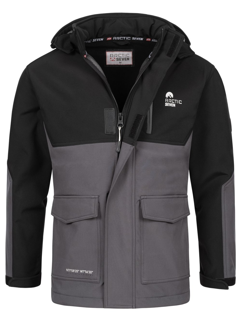 Arctic Seven Softshelljacke Herren grau, M Image