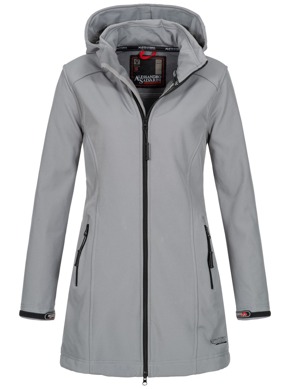 Alessandro Salvarini Softshelljacke Damen hellgrau, 48 Image