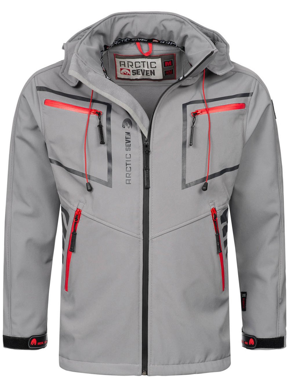 Arctic Seven Softshelljacke Herren hellgrau, M Image