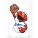 Elmo Los Angeles Dodgers 14" x 20" Sesame Street Limited Edition Fine Art Print
