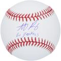 Anthony Rizzo New York Yankees Autographed Baseball with "Go Yankees" Inscription