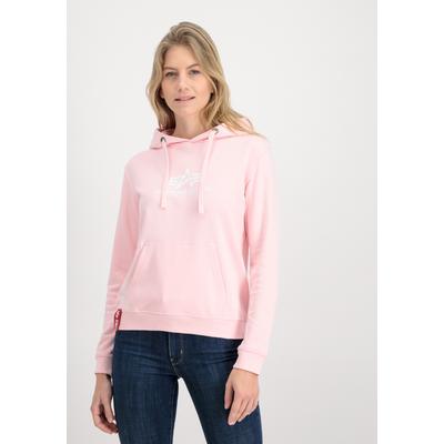 Hoodie ALPHA INDUSTRIES "Alpha Industries Women - Hoodies New Basic Hoodie BL W", Damen, Gr. XS, pink (pastel pink), Obermaterial: 80% Baumwolle, 20% Polyester, regular fit, Sweatshirts Image