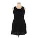 Mossimo Casual Dress - A-Line Scoop Neck Sleeveless: Black Print Dresses - Women's Size 2X-Large