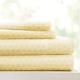 Linen Market 4PC Sheet Set, Microfiber, Honeycomb Yellow, Full