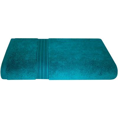 Duschtuch DYCKHOFF "Siena", grün (smaragd), B:70cm L:140cm, Frottier, Obermaterial: 100% Baumwolle, Handtücher (Packung), mit Bordüre Image