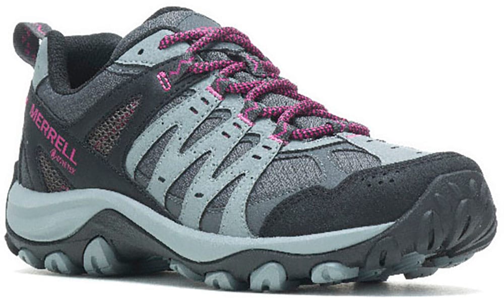 Wanderschuh MERRELL "ACCENTOR 3 SPORT GORETEX", Damen, Gr. 41, grau (grau, mint), Synthetik, Textil, Schuhe Wanderschuh, wasserdicht