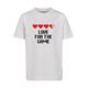 Kurzarmshirt MISTERTEE "Kinder Kids Love for The Game Tee" Gr. 158/164, weiß (white) Jungen Shirts T-Shirts