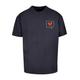 T-Shirt MERCHCODE "Merchcode Herren Heartbreak X Oversize Tee" Gr. XL, blau (navy) Herren Shirts T-Shirts