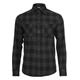 Langarmshirt URBAN CLASSICS "Herren Checked Flanell Shirt" Gr. L, schwarz (black, charcoal) Herren Shirts Langarm