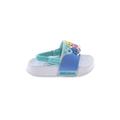 Sandals: Slip-on Platform Casual Blue Print Shoes - Kids Girl's Size 2