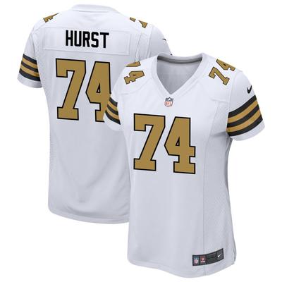 James Hurst Women's Nike White New Orleans Saints Alternate Custom Game Jersey