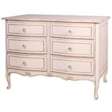 AFK Furniture 6 Drawer Double Dresser Wood/Solid Wood in Pink | 34 H x 42 W x 24 D in | Wayfair 40-17-VP