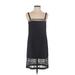 Calvin Klein Casual Dress - Shift Square Sleeveless: Black Solid Dresses - Women's Size Small