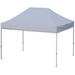 Arlmont & Co. Amaziyah Steel Pop-Up Canopy Metal/Steel/Soft-top in Gray | 10ft x 15ft | Wayfair D6EE114A18144AEC84A16F63333865F6