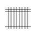 Fortress Building Products Athens 5-ft H x 6-ft W Gloss Aluminum Pressed Spear Design Fence Panel Metal in Black | 60 H x 72 W x 2 D in | Wayfair